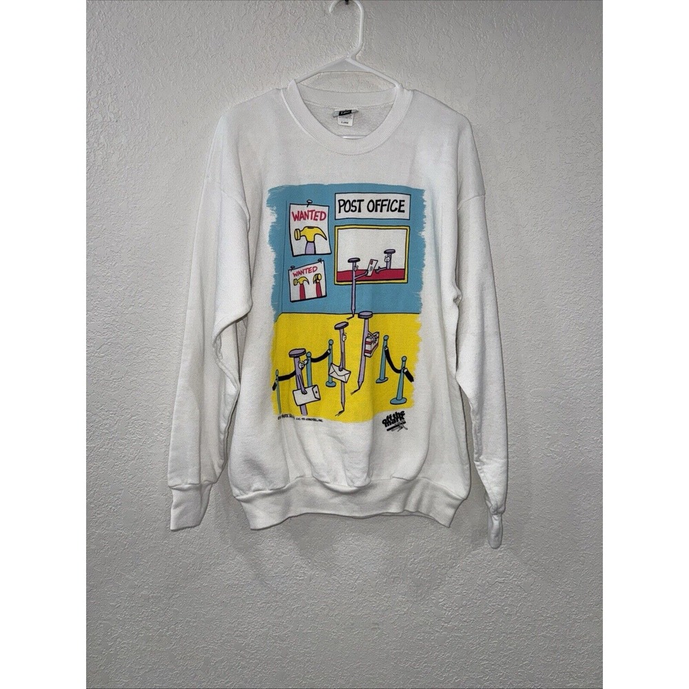 Vintage LEE Crewneck Sweatshirt Sz XL, Mark Parisi Cartoon
